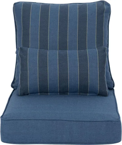 Aoodor Cojín para silla de exterior, 22 x 24 pulgadas, resistente al agua, resistente a la decoloración, cojines de asiento de patio con funda