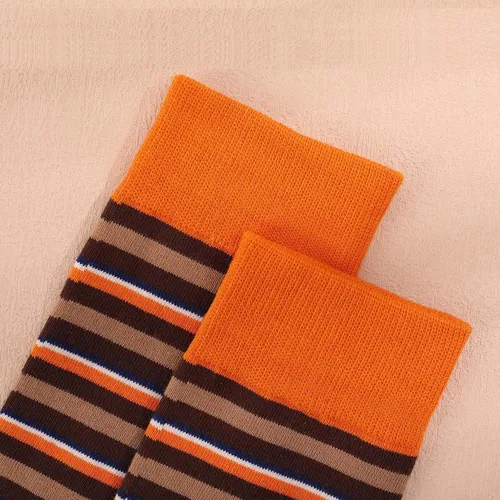 Miniatura 60 de TOEJYJ Calcetines de vestir divertidos para hombre, paquete de calcetines casuales divertidos, coloridos calcetines de algodón a rayas, talla 10-13
