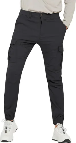 Miniatura 2 de PULI Pantalones cargo de senderismo para hombre, ajustados, elásticos, impermeables, con bolsillos