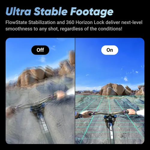 Miniatura 6 de Insta360 Cámara de acción impermeable X4-8K 360, video gran angular 4K, efecto selfie stick invisible, protectores de lente extraíbles, duración
