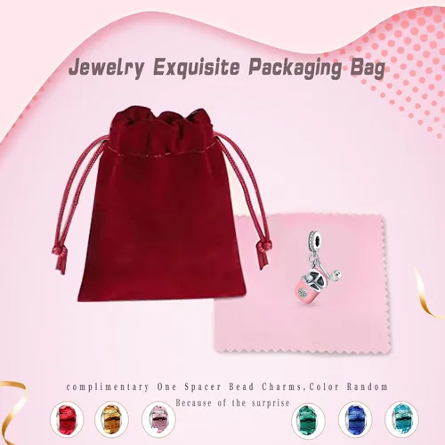 Miniatura 117 de LNQOBU Happy Life - Colgante para pulseras de abalorios, plata de ley 925 para mujer (con un espaciador de cuentas)