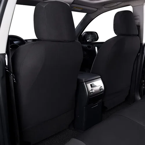 Miniatura 4 de Flying Banner Fundas para Asientos de Coche Impermeables de Cuero Sintético con Fibra de Carbono para Asientos Delanteros y Traseros