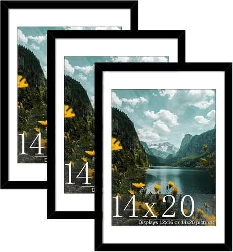 Miniatura 73 de Picrit Paquete de 3 portarretratos de 20 x 20 pulgadas, póster de 16 x 16 pulgadas con paspartú o de 20 x 20 pulgadas sin paspartú para montaje