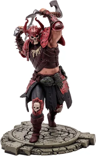 Miniatura 6 de McFarlane Toys - Diablo IV Rend Bárbaro y Nigromante de Sangre Paquete de 2 Figuras Posadas con Etiqueta de Oro 1:12 Escala 1:12, Etiqueta Dorada