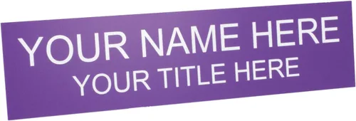 Miniatura 23 de ExcelMark Placa de nombre personalizada para puerta, oficina, pared, personalizada con tu texto, 2 x 8 pulgadas (1 línea, negro)