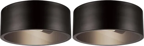 Miniatura 13 de GLOBE Electric 66000038 18.5W Lámpara de techo empotrable LED integrada para interior y exterior, blanco mate, acento en tono madera, mejoras