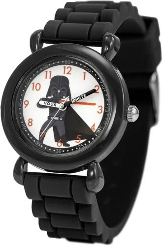 STAR WARS Reloj de profesor de tiempo plástico para niños, reloj analógico de correa de silicona de cuarzo