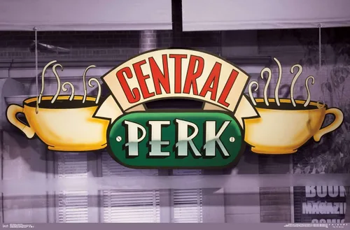 Miniatura 16 de Trends International Friends - Póster de pared de Central Perk, 14.725 x 22.375 pulgadas, versión enmarcada de madera de granero