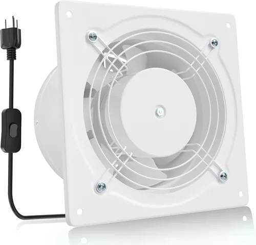 Miniatura 11 de HG Power Ventilador de escape de 6 pulgadas con controlador de velocidad, ventilador de pared de 308 CFM para cocina, baño, extractor de metal