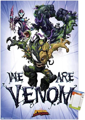 Miniatura 20 de Trends International Marvel Comics TV - Póster de pared de Spider- Man: Maximum Venom - We Are Venom, 22.375 x 34 pulgadas, versión enmarcada