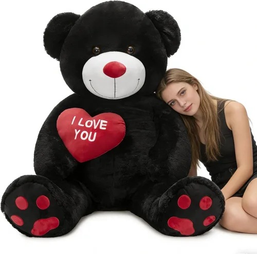 Miniatura 11 de Tezituor Oso de Peluche Marrón Beige de 24 Pulgadas - Juguetes de Oso de Peluche para Niños y Niñas