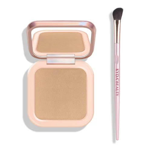 KYDA Paleta de Contorno Esculpidor Facial, Mate con Acabado de Micro Perlas Polvo de Contorno Horneado, Ultra-fino Ligero, Cobertura Difuminable