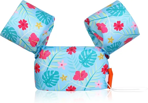 Miniatura 35 de MoKo Chaleco de natación para niños pequeños, flotadores de brazo de natación de 22 a 66 libras, niños y niñas, con dibujos animados, alas de agua