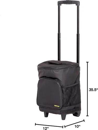 Miniatura 11 de Carrito inteligente con función de refrigeración ultra compacto con ruedas - Bolsa enfriadora plegable aislada - Enfriador de viaje plegable para 36