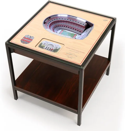 Miniatura 16 de YouTheFan NCAA - Mesa auxiliar iluminada StadiumView de 25 capas