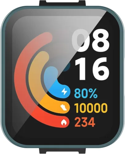 Miniatura 2 de Paquete de 3 fundas protectoras de pantalla compatibles con Redmi Watch 2 Lite, accesorios de policarbonato de vidrio templado, resistente a