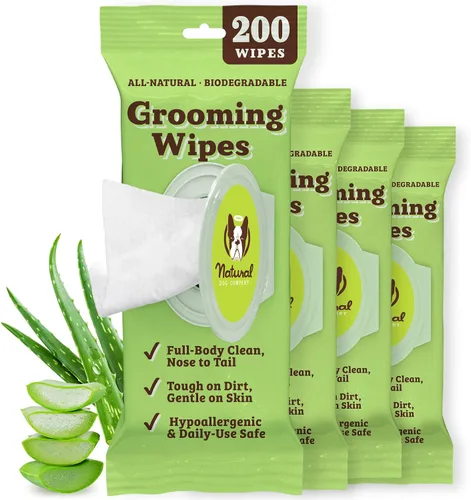 Miniatura 15 de Toallitas para Orejas de Perro Naturales (50 Unidades) Limpiador Higiénico para Orejas de Perro Infundido con Aceites Esenciales, Reduce el Olor