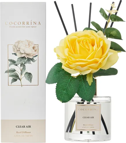 Miniatura 23 de Cocorrína Juego de difusor de varillas - Difusor perfumado de rosa satinada con varillas para el hogar, difusor de varillas para decoración
