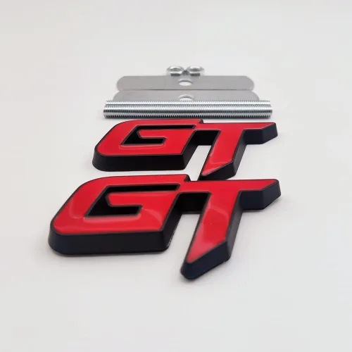 Miniatura 3 de Emblema de metal 3D de la parrilla delantera del coche con logotipo GT + insignia de la tapa del maletero de Grand Tourer, calcomanía deportiva