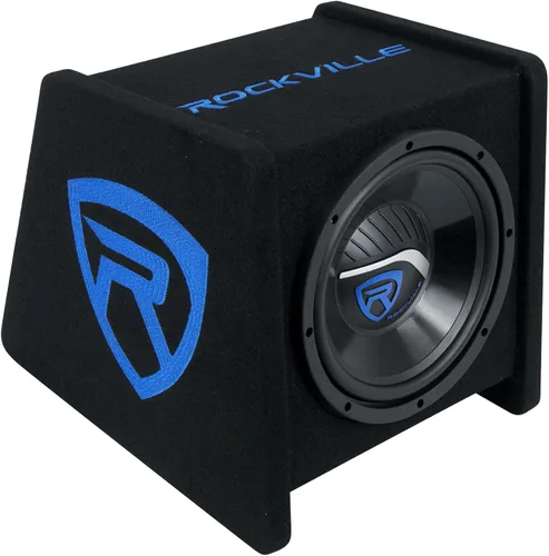 Miniatura 13 de Rockville RV208P - Subwoofers de audio para automóvil RMS duales de 8 pulgadas, 800 W, pico/400 W RMS en carcasa ventilada, diseño en ángulo de 15