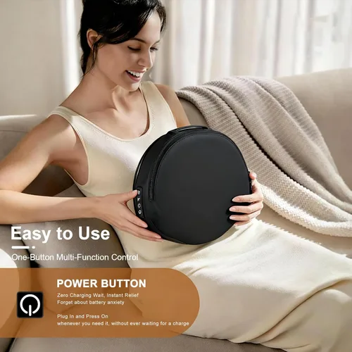 Miniatura 4 de LEERCON Masaje de espalda amasamiento almohada de masaje Shiatsu masajeador para cuello, hombros, cintura para alivio total del cuerpo
