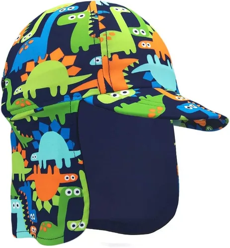 Gifts Treat Sombrero de legionario para niños, protección solar UPF 50+, gorro de natación con solapa para niños, sombrero de sol de secado rápido