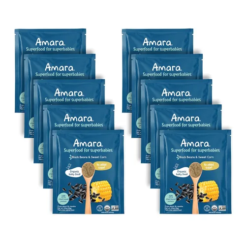 Miniatura 9 de Amara Alimento orgánico para bebés, etapa 3, grano antiguo, cereales para bebés para mezclar con leche materna, agua o fórmula para bebés, bolsas