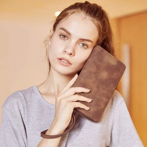 Miniatura 3 de CLUCI Maletín de cuero para mujer con cartera para mujer