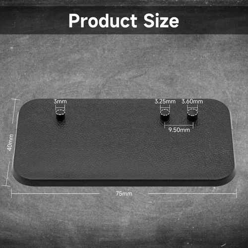 Miniatura 3 de EBCO - Base de plástico para figura de acción de 50 piezas, soporte de soporte para modelo de clavijas múltiples para 6 pulgadas, serie negra