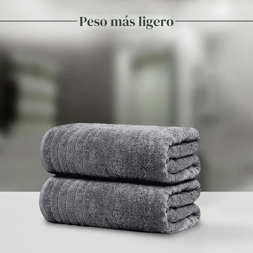 Miniatura 3 de Tens Towels – Juego de toallas de 13.27 oz/yd² (450g/m²), paquete de 2 unidades, paquete de 4 unidades, paquete de 6 unidades, paquete de 8 Gris