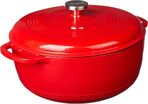 Miniatura 13 de Lodge, EC7D33 - Horno holandés de hierro fundido esmaltado, 7.5 cuartos de galón, azul caribe