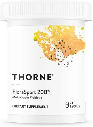 THORNE - FloraSport 20B - Suplemento probiótico - Promueve el apoyo digestivo, la salud intestinal, la función inmunológica y el alivio ocasional de