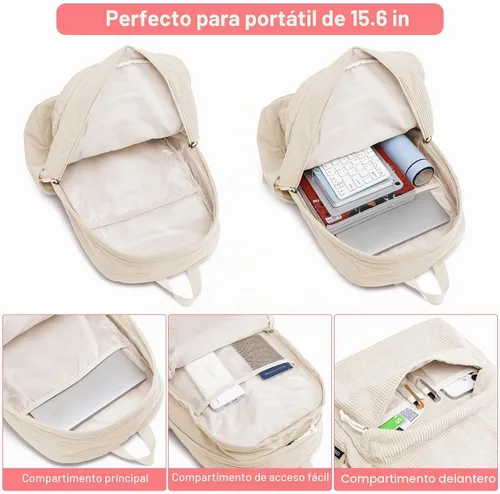 Miniatura 4 de ZUBOND Mochila para niñas y niños escolares, ligera, para adolescentes, estudiantes universitarios, mujeres y hombres, bonita mochila grande