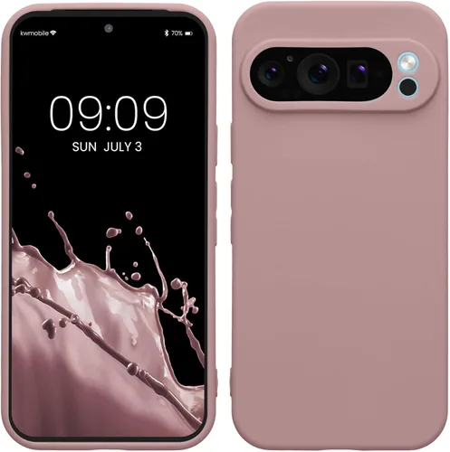 Miniatura 189 de kwmobile Funda compatible con Google Pixel 9 Pro - Funda protectora delgada de TPU para teléfono - Acabado mate suave - Negro mate