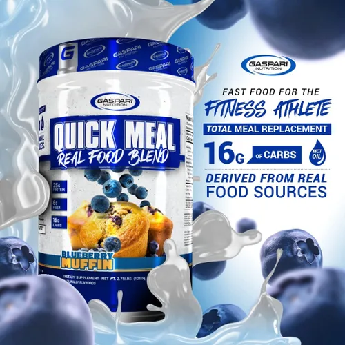 Miniatura 2 de Gaspari Nutrition Comida rápida, batido de proteína de reemplazo total de comida, proteína completa de aislado de proteína de carne, proteína