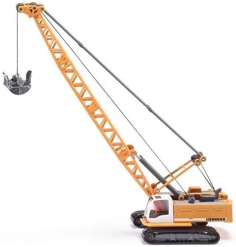 Siku 1891, Liebherr Excavadora de cable, 1:87, Metal/Plástico, Amarillo, Scoop abre y cierra, incl. cabrestante de cable giratorio
