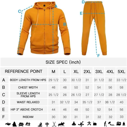 Miniatura 6 de Chándal para hombre, chamarras y pantalones de 2 piezas