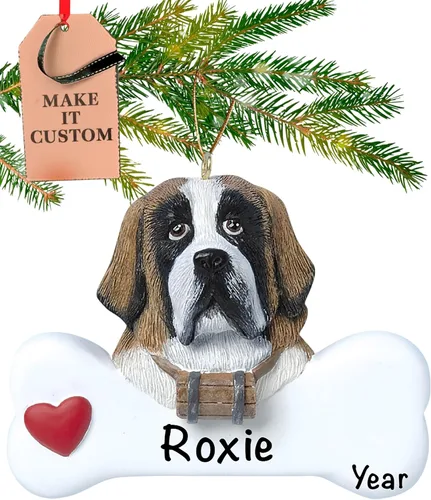 Miniatura 52 de Adorno personalizado de hueso de perro Doberman Pinscher 2025 Personalización gratuita las 24 horas Adornos de Navidad de la primera Navidad