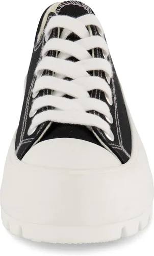 Miniatura 3 de CUSHIONAIRE Vasco Low Top - Tenis de lona para mujer + espuma viscoelástica, Negro