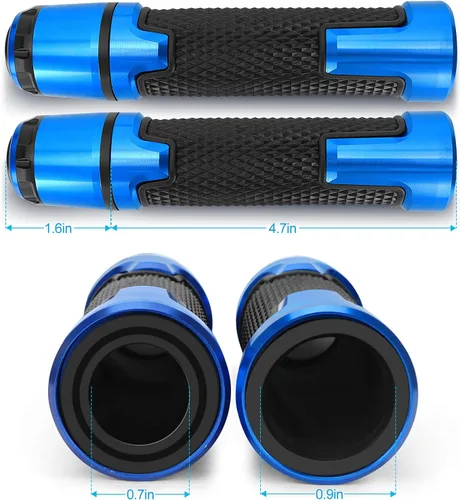 Miniatura 5 de Empuñaduras de motocicleta 7/8 "0.866 in Universal antideslizante manillar Grips para Honda CBR 600RR F4 F4I CBR 1000RR 954RR 929RR 900RR