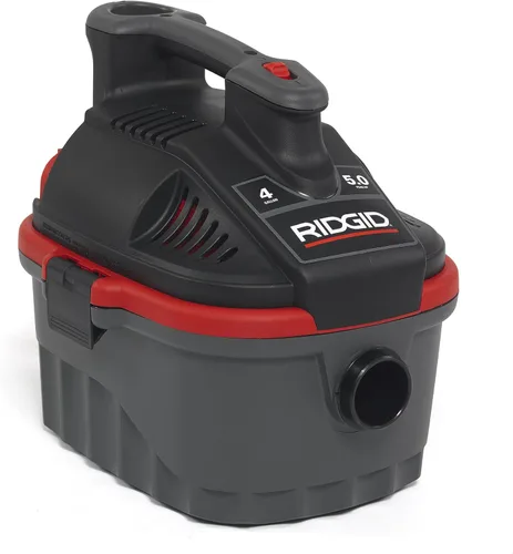 Miniatura 3 de RIDGID 4000RV Aspiradora portátil en seco y húmedo, aspiradora pequeña de 4 galones con motor de 5.0 HP de pico y bolsas de polvo de alta