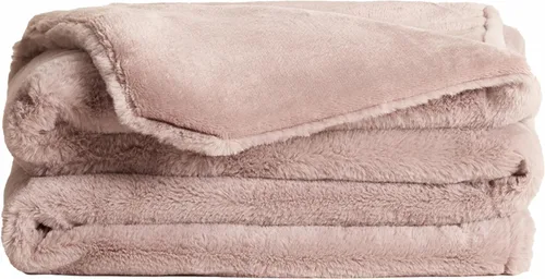 Miniatura 13 de UnHide Lil' Pet Marsh - Manta de piel sintética para mascotas, extra suave, ligera, lavable, cómoda y protección para sofá, jaula o cama, oso beige