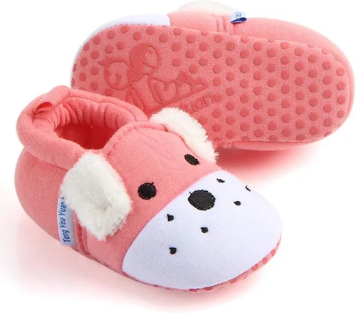 Miniatura 4 de Sawimlgy Pantuflas de dibujos animados para recién nacidos, para bebés, niños y niñas, suela antideslizante suave, suela antideslizante, zapatos