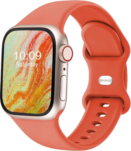 Miniatura 12 de Correas deportivas compatibles con Apple Watch de 38mm 40mm 41mm 42mm 44mm 45mm 46mm 49mm, p/mujer y hombre, correa de silicona para iWatch Series