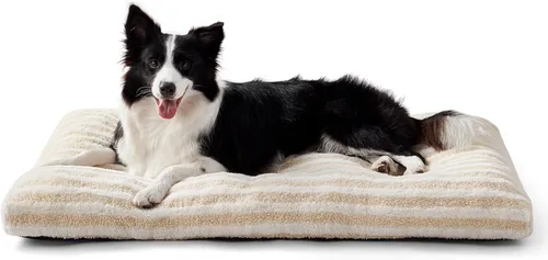 Miniatura 24 de FURTIME Cama Lavable para Perros de Tamaño Grande, Camas de Jaula para Perros de Lujo, Almohada Cómoda y Esponjosa para Perros, Alfombrilla Gris