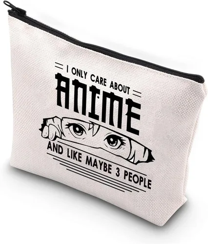 BDPWSS Regalos para amantes del anime para niñas, bolsa de maquillaje de anime, regalo para amantes del anime, regalo para fanáticos del anime