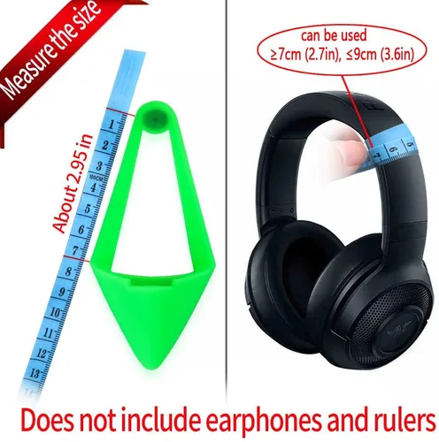Miniatura 5 de Orejas de silicona que brillan en la oscuridad, encantadoras orejas de gato fluorescentes compatibles con auriculares Verde
