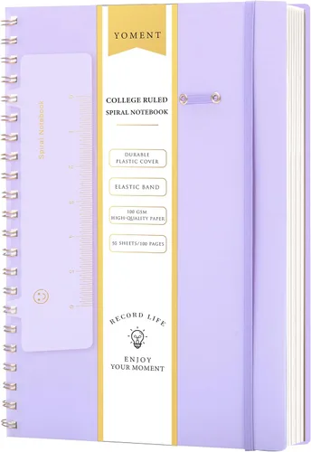 Miniatura 20 de Cuaderno de espiral de cuadrícula de puntos, tamaño A5, 160 páginas, cuaderno de papel grueso, cuaderno de plástico de tapa dura de 5 x 7 pulgadas