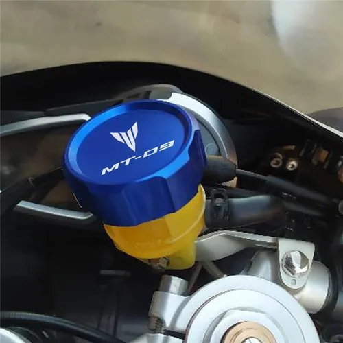 Miniatura 4 de Cubierta de depósito de líquido de freno trasero y delantero para motocicleta, cubierta de calcetín bordada para Y&amaha MT09 MT-09SP 2021-2022