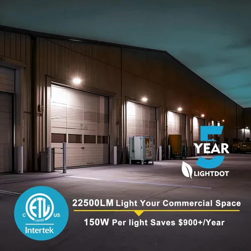 Miniatura 3 de Lightdot Paquete de 8 luces LED de pared de 150 W, fotocélula del atardecer al amanecer de 100 a 277 V 22500LM (150Lm/W) 5000K IP65 iluminación
